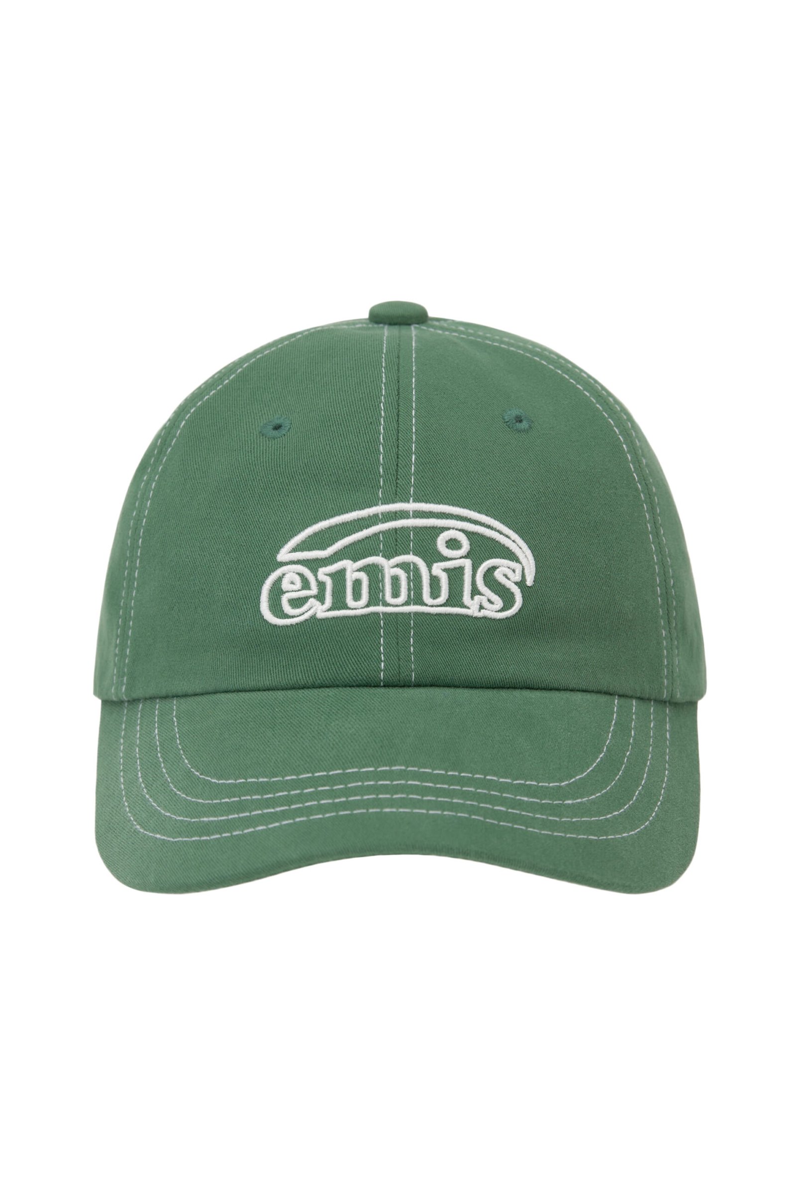 EMIS White Stitch Ball Cap Green - Offday Apparel Singapore