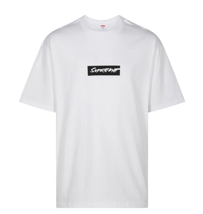 Supreme futura logo tee white sale